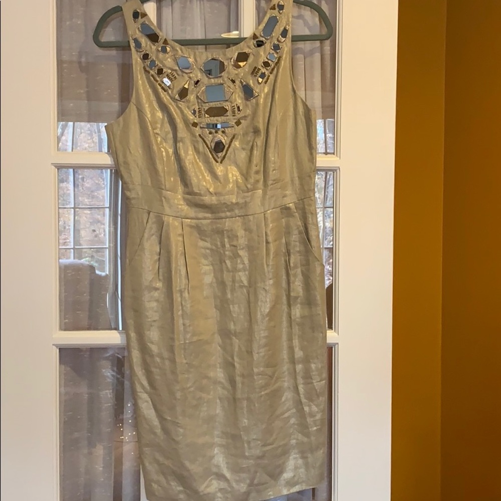 NWT shimmery gold dress